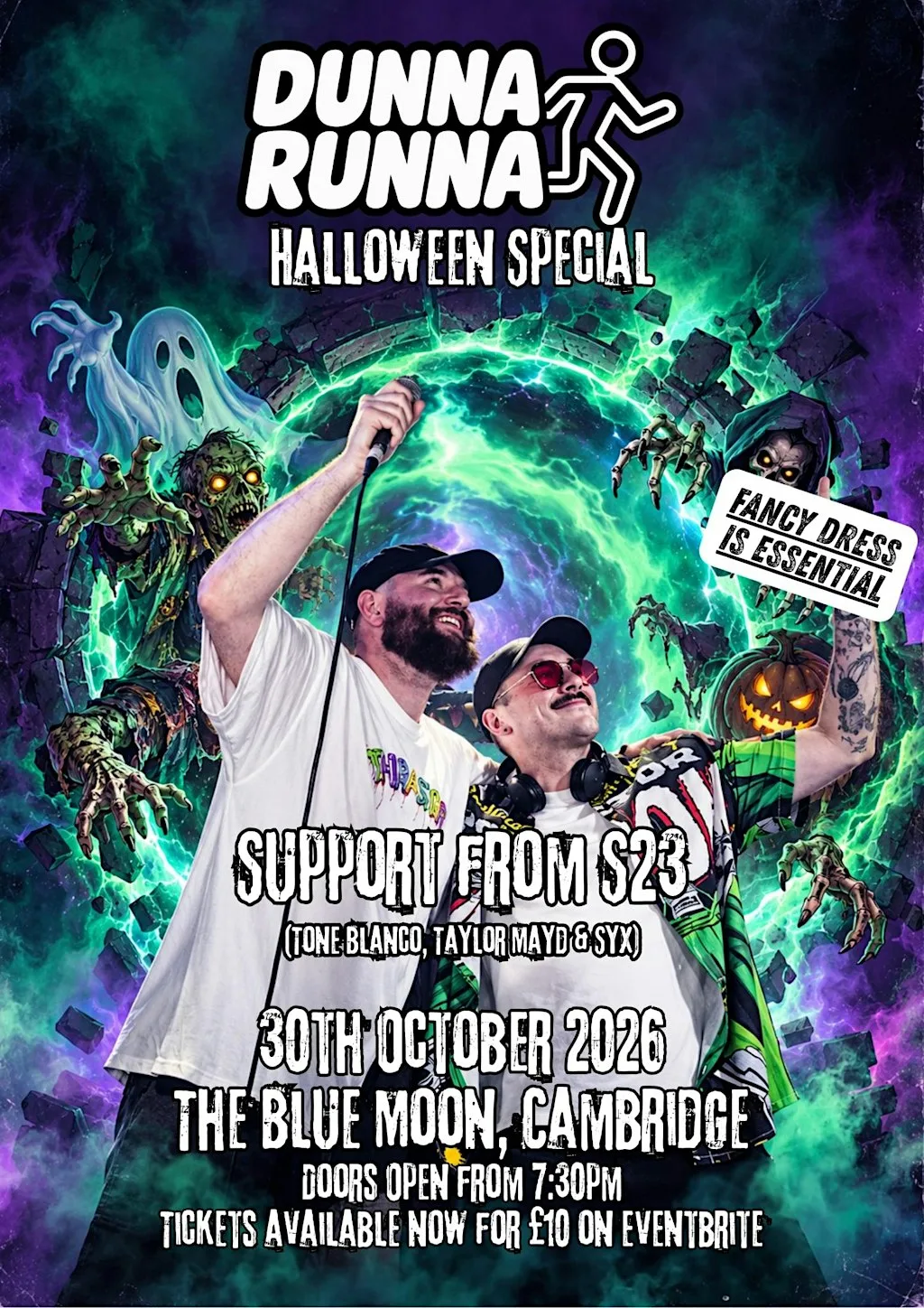 Dunna Runna - Halloween Special 2026 at The Blue Moon