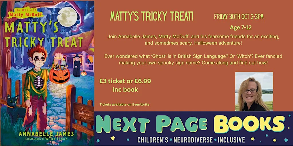 Matty's Tricky Treat - author event with Annabelle James! at Next Page Books