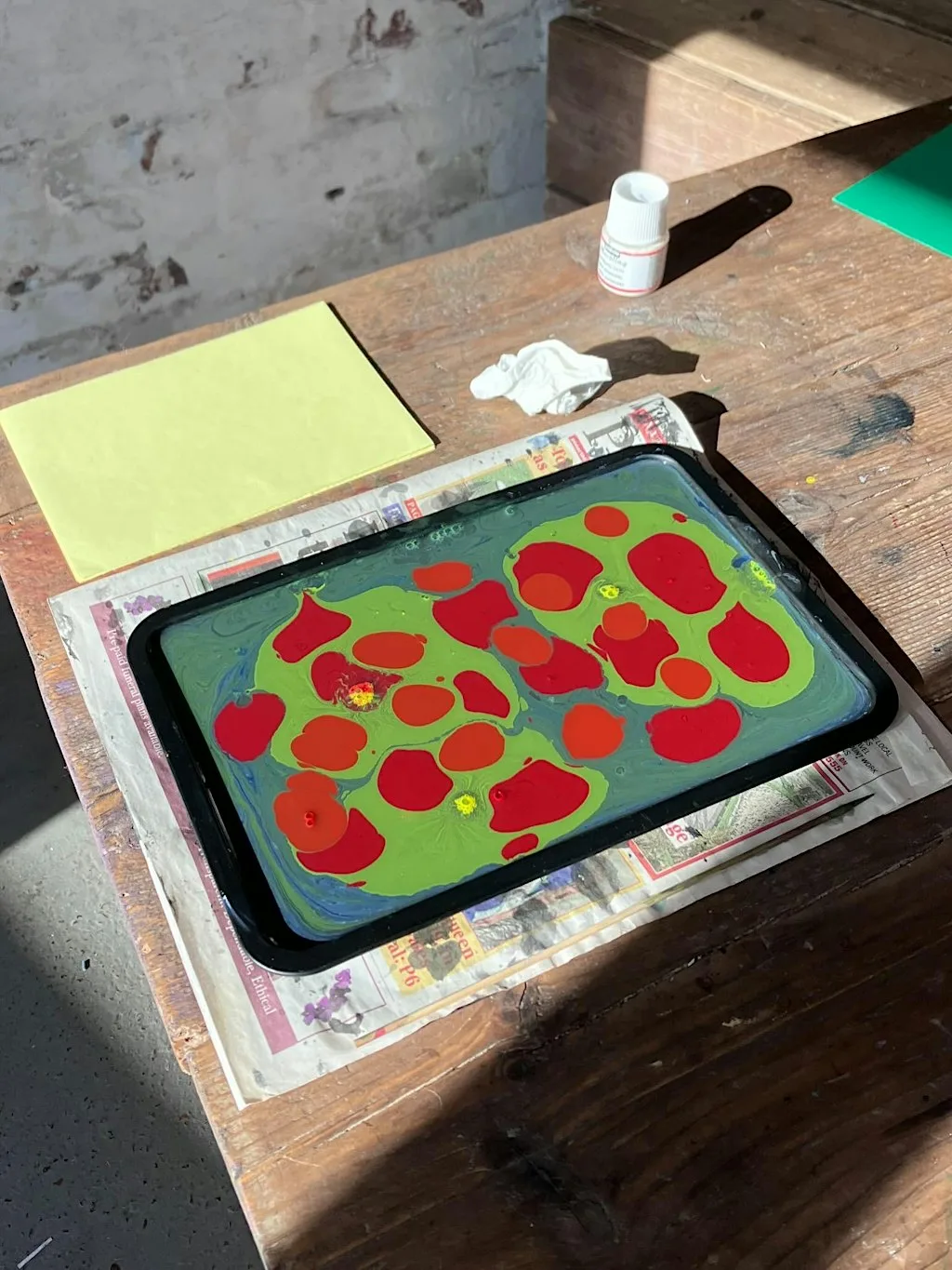 Paper Marbling at Grangetown Studios