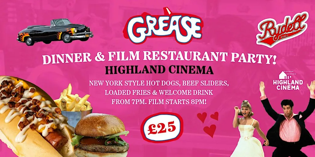 Grease Themed Dinner Party at Highland Cinema