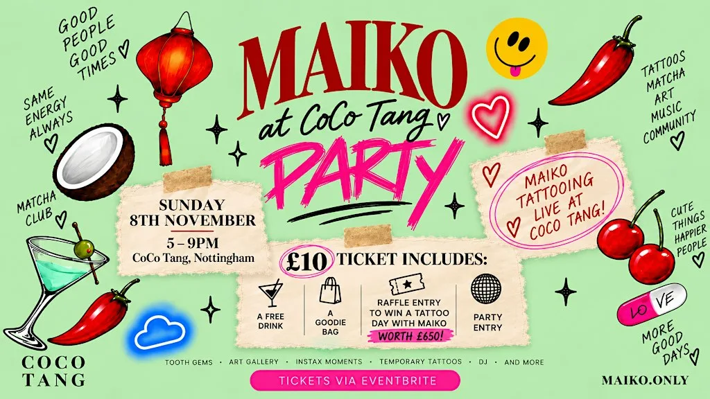 Maiko × Matcha: Tattoos, Art & Matcha at CoCo Tang at Coco Tang -Asian Cafe