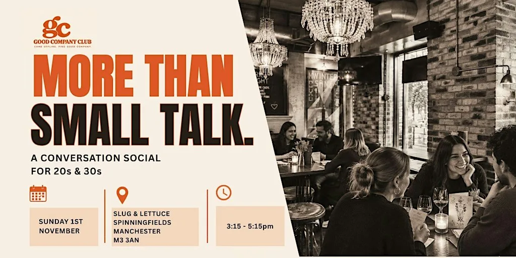 More Than Small Talk | Manchester Conversation Social for 20s & 30s