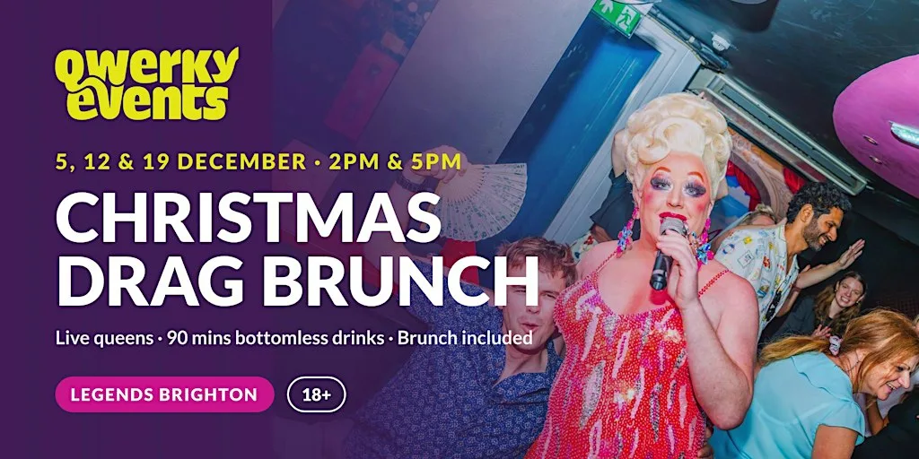Christmas Bottomless Drag Brunch Brighton at Legends Hotel