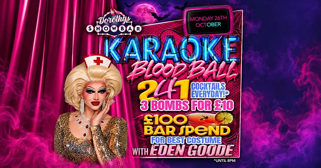 KARAOKE BLOOD BALL - Halloween at Dorothy’s Showbar at 8-9 Wind St