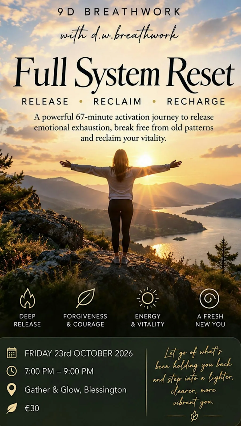 9D Breathwork- Full system reset. at GATHER & GLOW BLESSINGTON