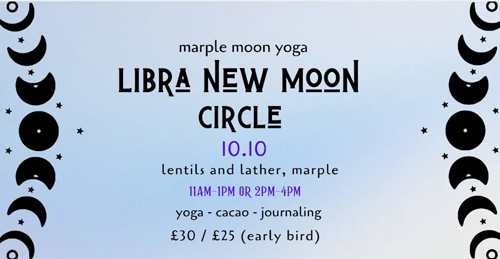 New Moon in Libra Circle | Yoga, Journaling & Cacao