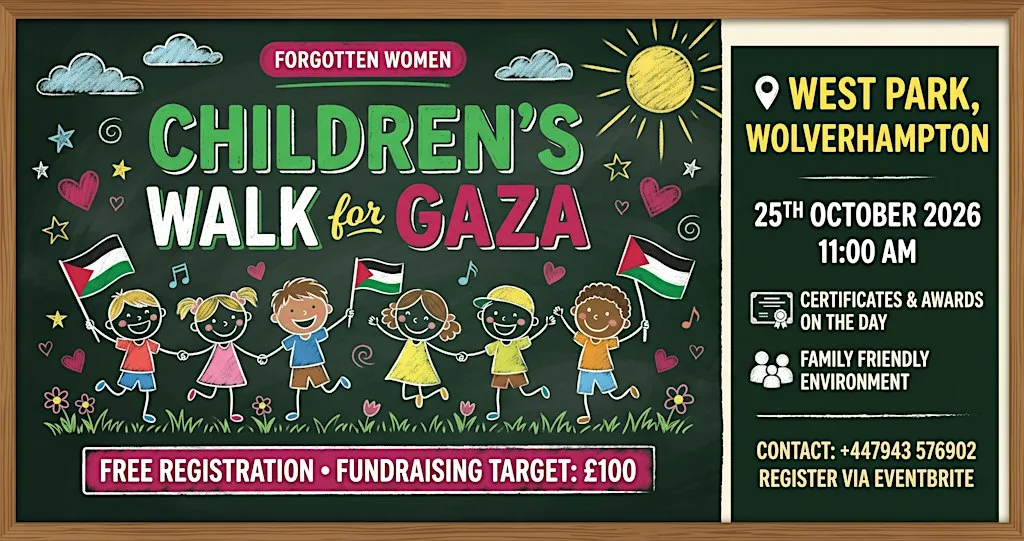 Children’s Walk for Gaza in West Park Wolverhampton at West Park