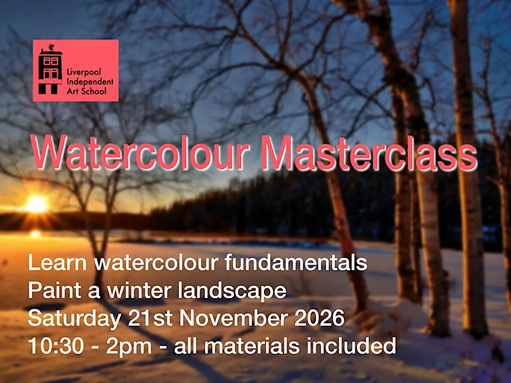 Step by Step Watercolour Masterclass - Paint a Winter Landscape at Liverpool Independent Art School