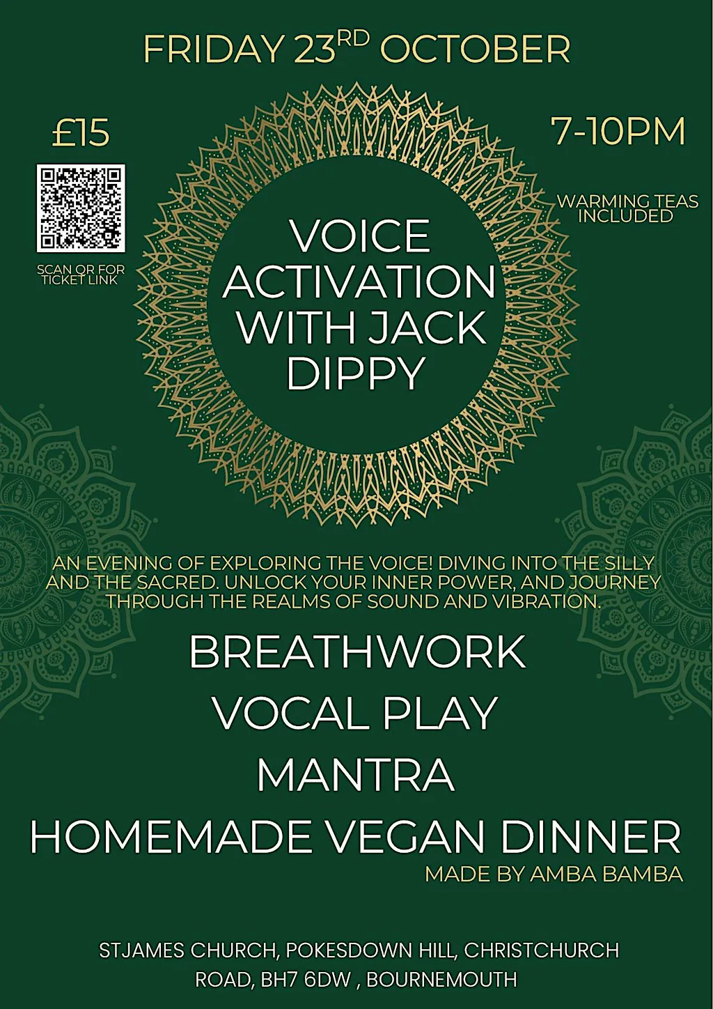 Voice Activation with Jack Dippy at The Parish Church of St.James
