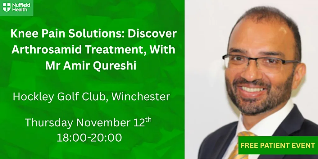 Knee Pain Solutions: Discover Arthrosamid Treatment, With Mr Amir Qureshi