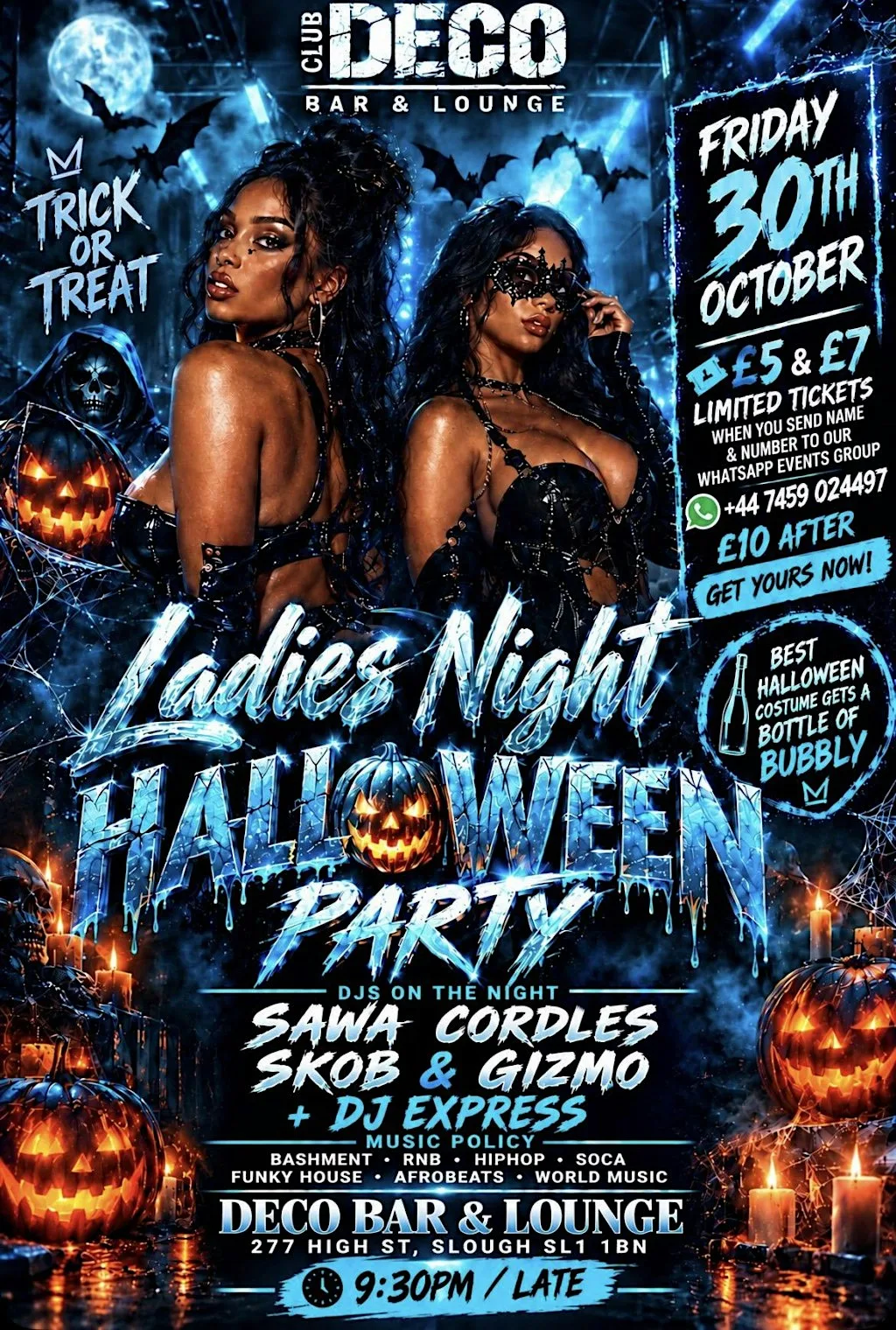 3YD'S HALLOWEEN PARTY at Deco Bar & Lounge