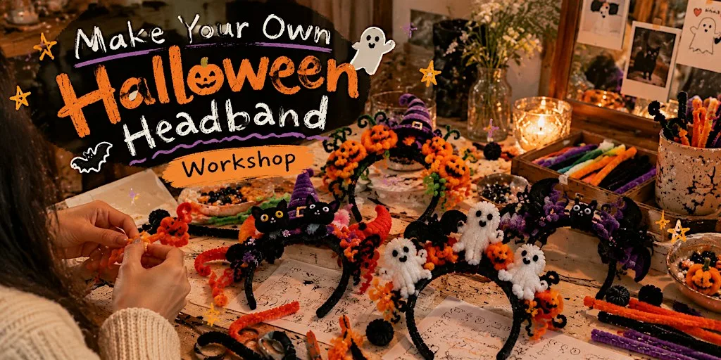Halloween Headband | Halloween Workshop Glasgow at O&E ART CRAFT STUDIO