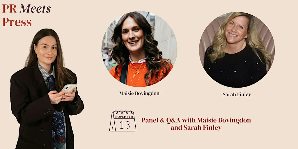 PR Meets Press Event - Panel & Q&A with Maisie Bovingdon and Sarah Finley at Everyman Manchester St. John's