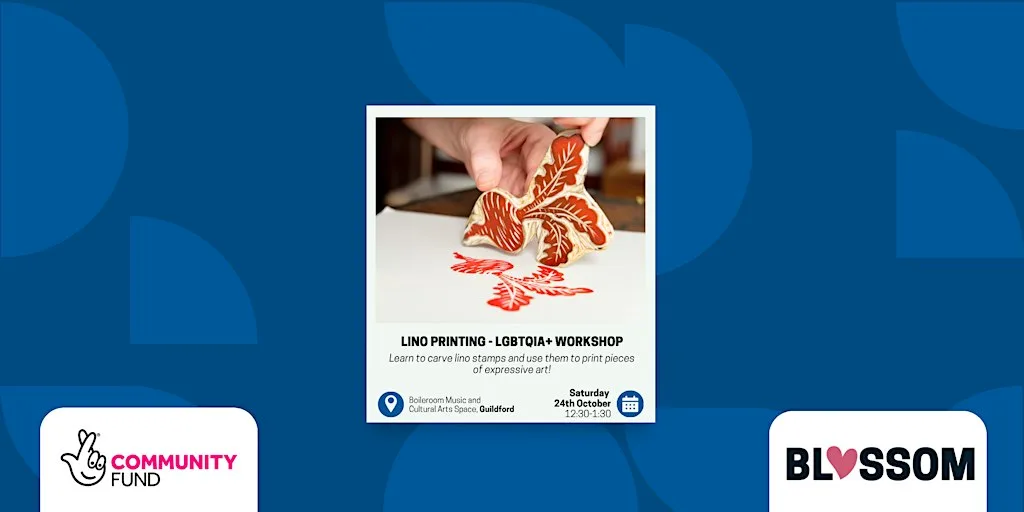 LGBT+ Workshop (ages 18-30) Lino Printing - LGBTQIA+ Workshop at The Boileroom Music and Cultural Arts Space