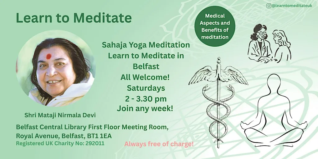 Learn to Meditate in Belfast - Free 10 Week Course - Medical aspects at Belfast Central Library