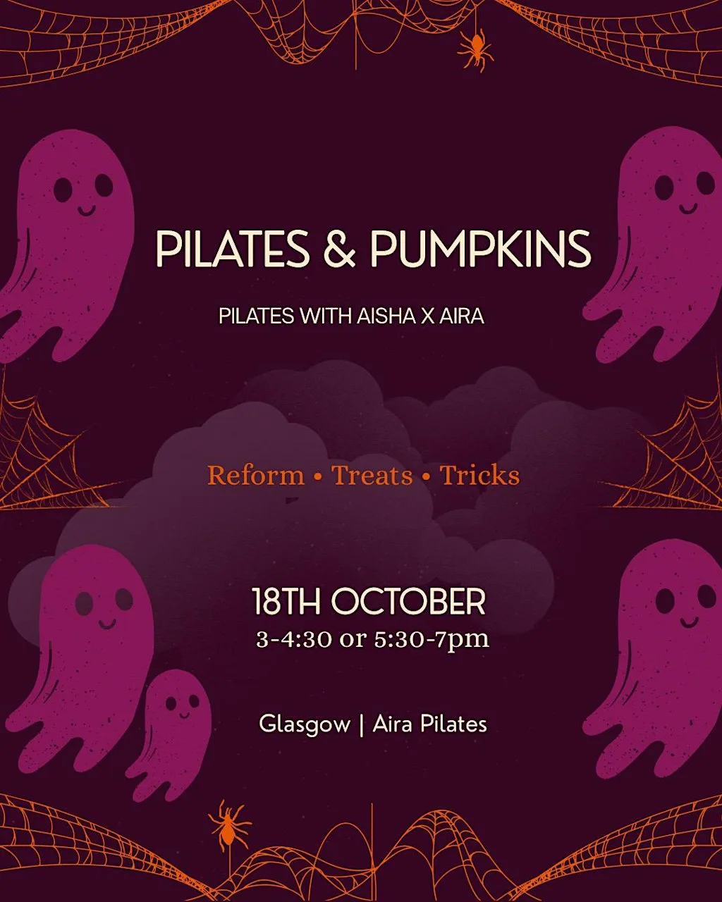 Pilates & Pumpkins at Aira Reformer Pilates & Wellness Studio