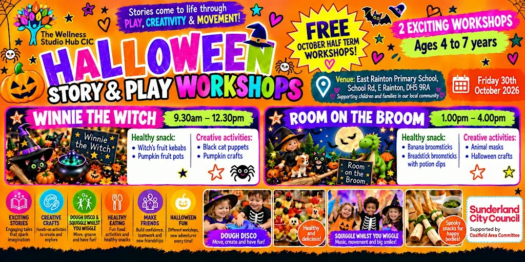 Winnie the Witch at East Rainton Primary School