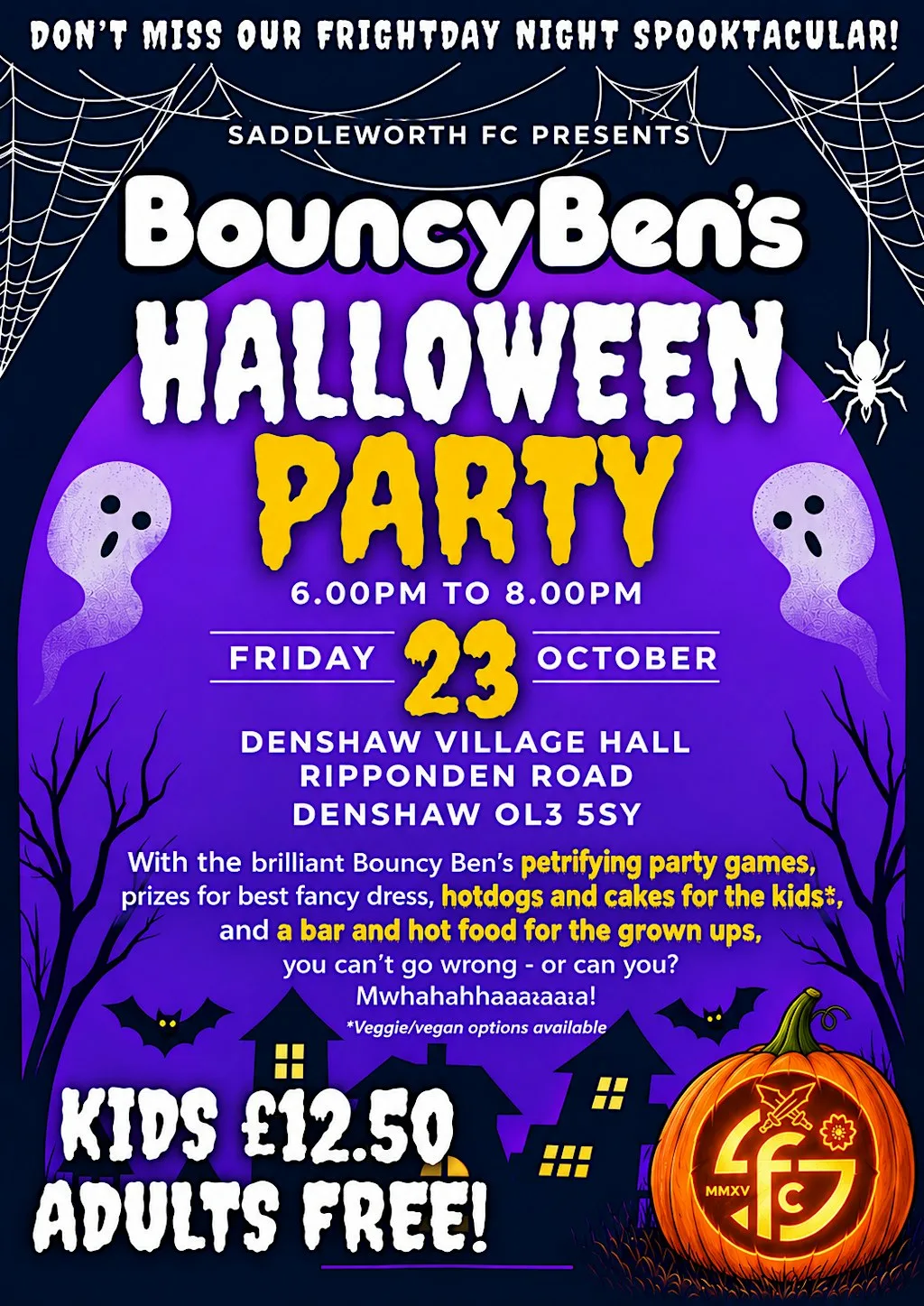 Bouncy Ben's Halloween Party at Denshaw Village Hall