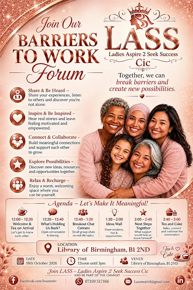LASS presents Barriers to work forum