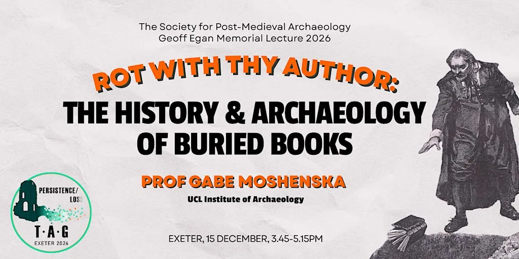 The Geoff Egan Memorial Lecture 2026 by Prof Gabe Moshenska - hybrid