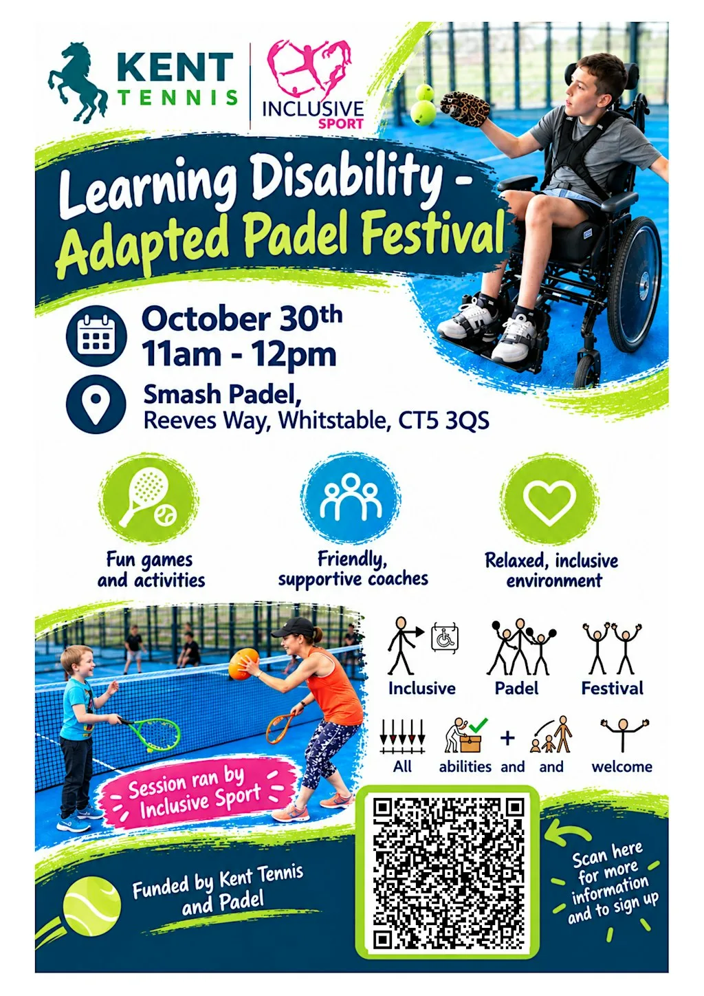 Learning Disability - Adapted Padel Festival at Smash Padel Whitstable