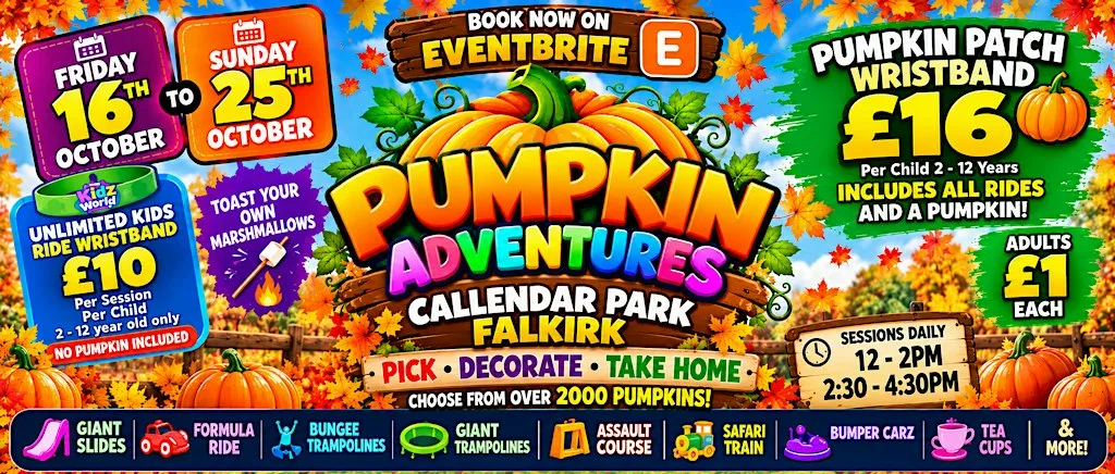 Pumpkin Adventures Kidz World at Callendar Park