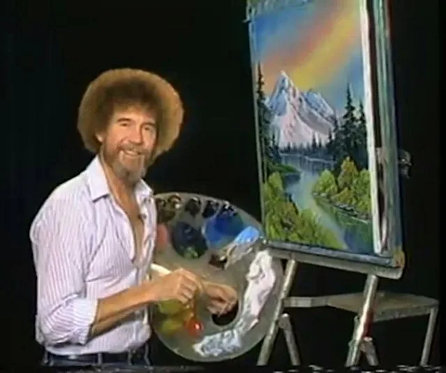 Bob Ross Painting at Refresh, Willow Court