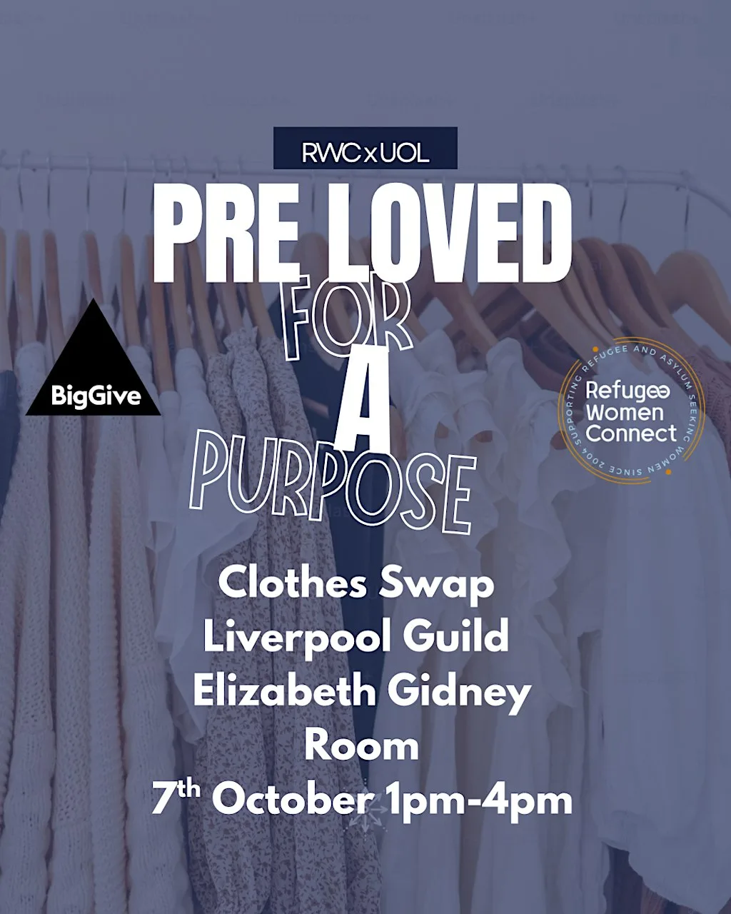 Pre Loved For A Purpose at Liverpool Guild of Students