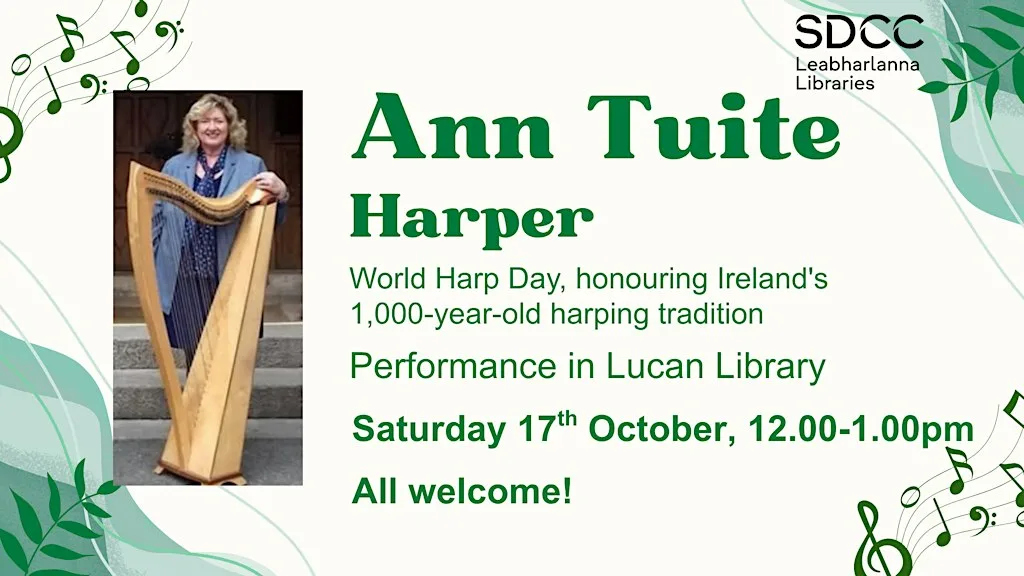 Harp Day - Ann Tuite Harper at Lucan Library