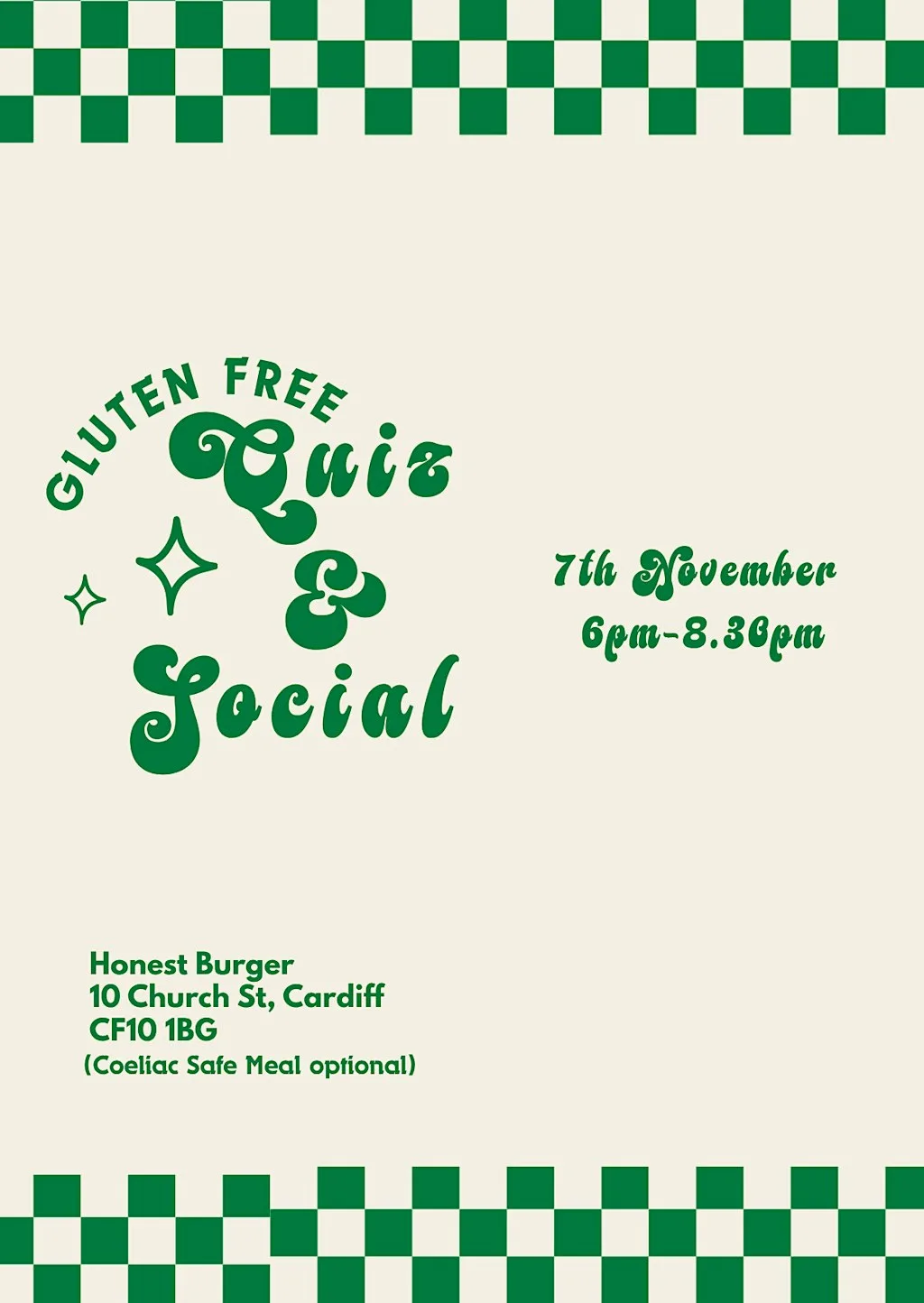 Gluten Free QUIZ & SOCIAL Evening