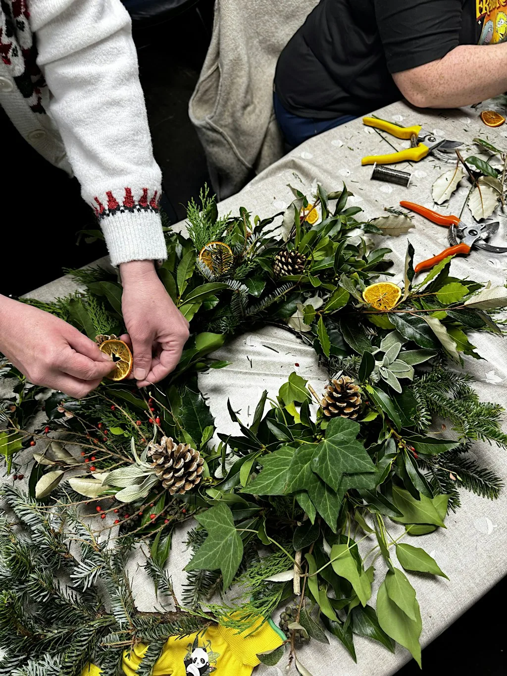 Wreath Making Workshop at Feel Good Gardens CIC