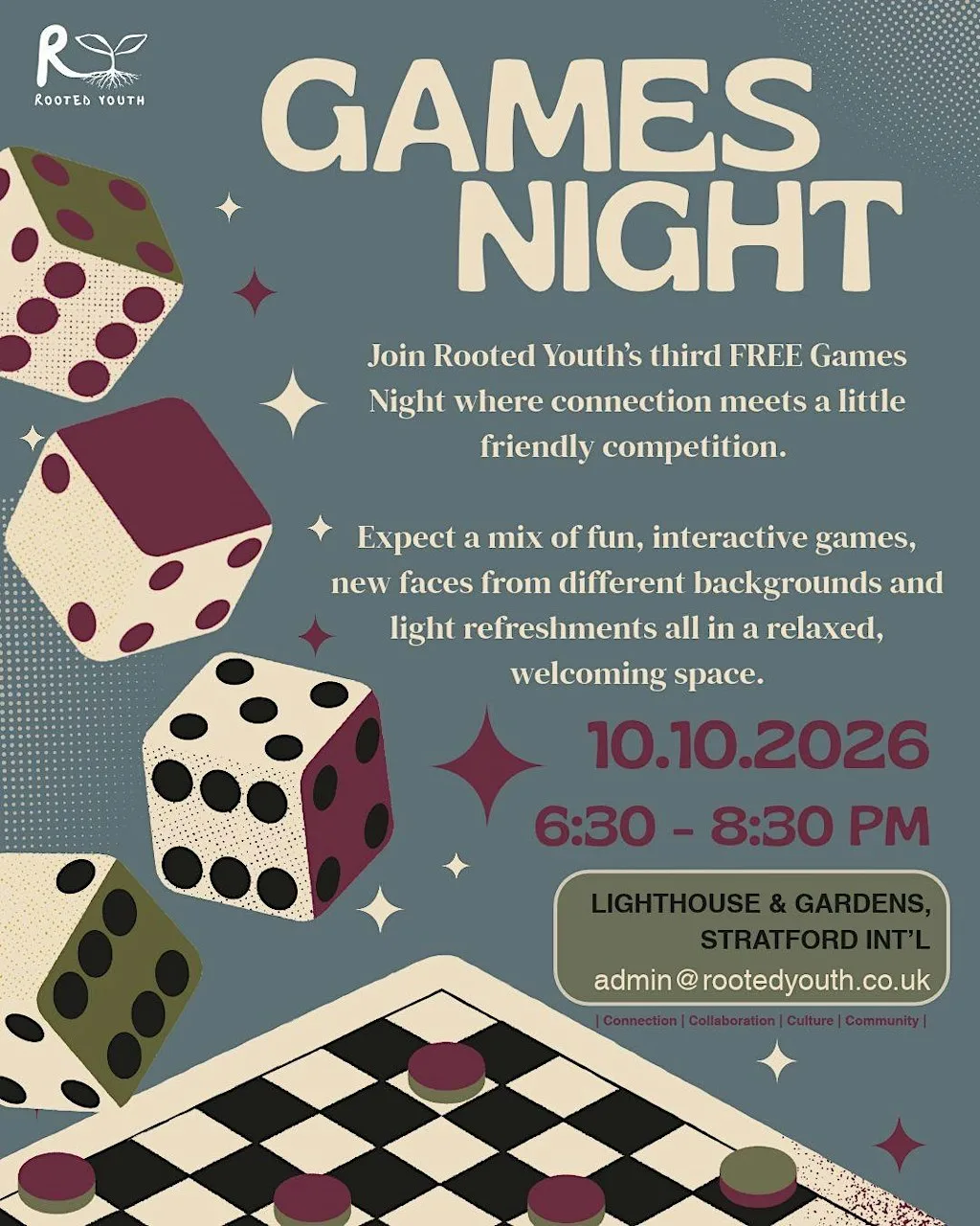 Games Night | Stratford at The LightHouse and Gardens