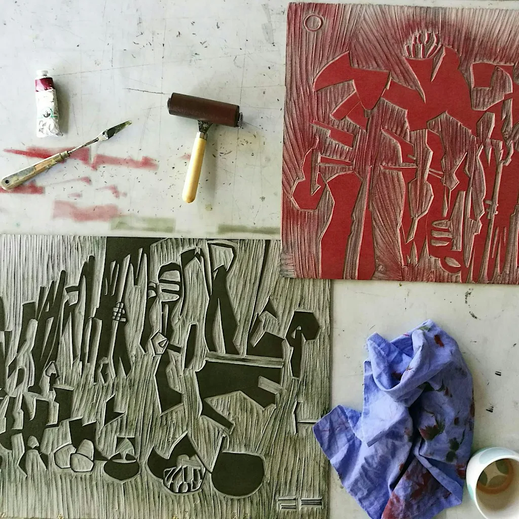Storytelling in Linocut: Inspired by Jonny Hannah at Palette