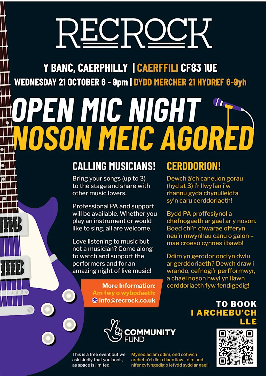 Open Mic Night | Noson Meic Agored at Y Banc