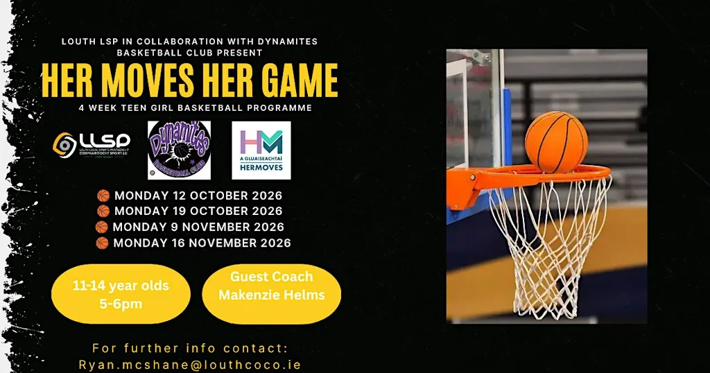 HerMoves HerGame basketball with the Dynamites at St Josephs GAA Club