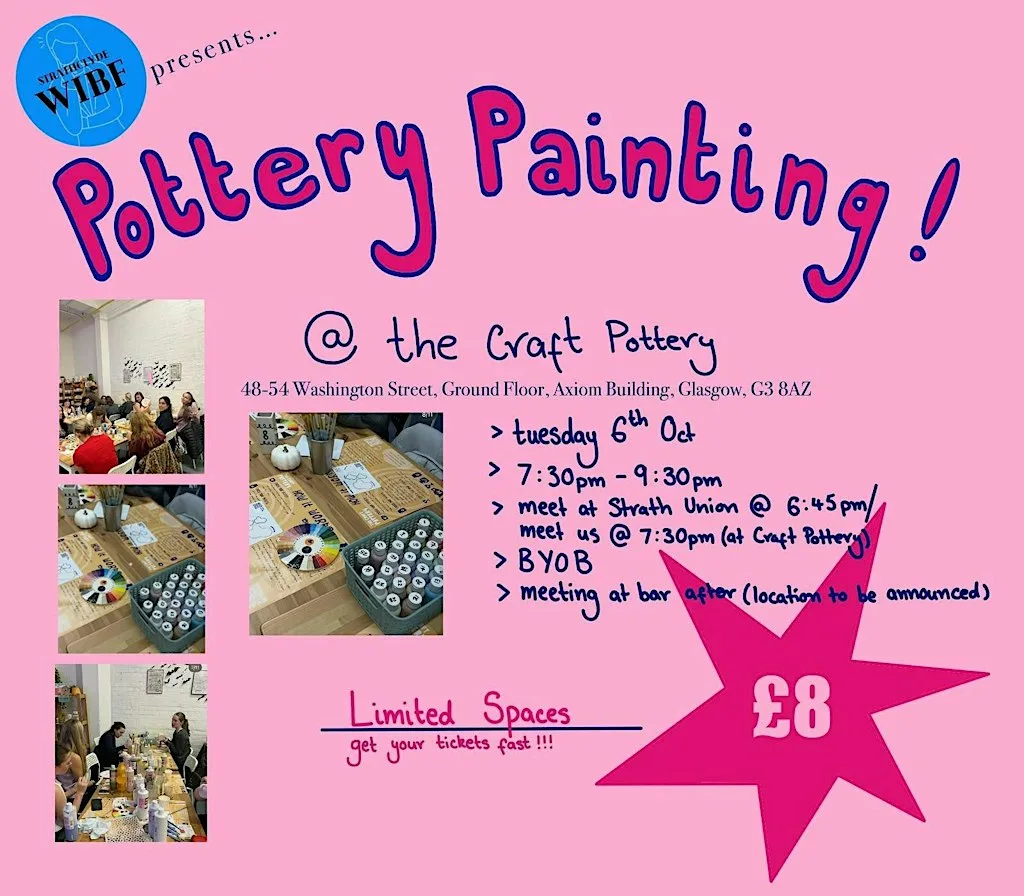 Strathclyde Women in Banking and Finance Pottery Painting at The Craft Pottery Studio