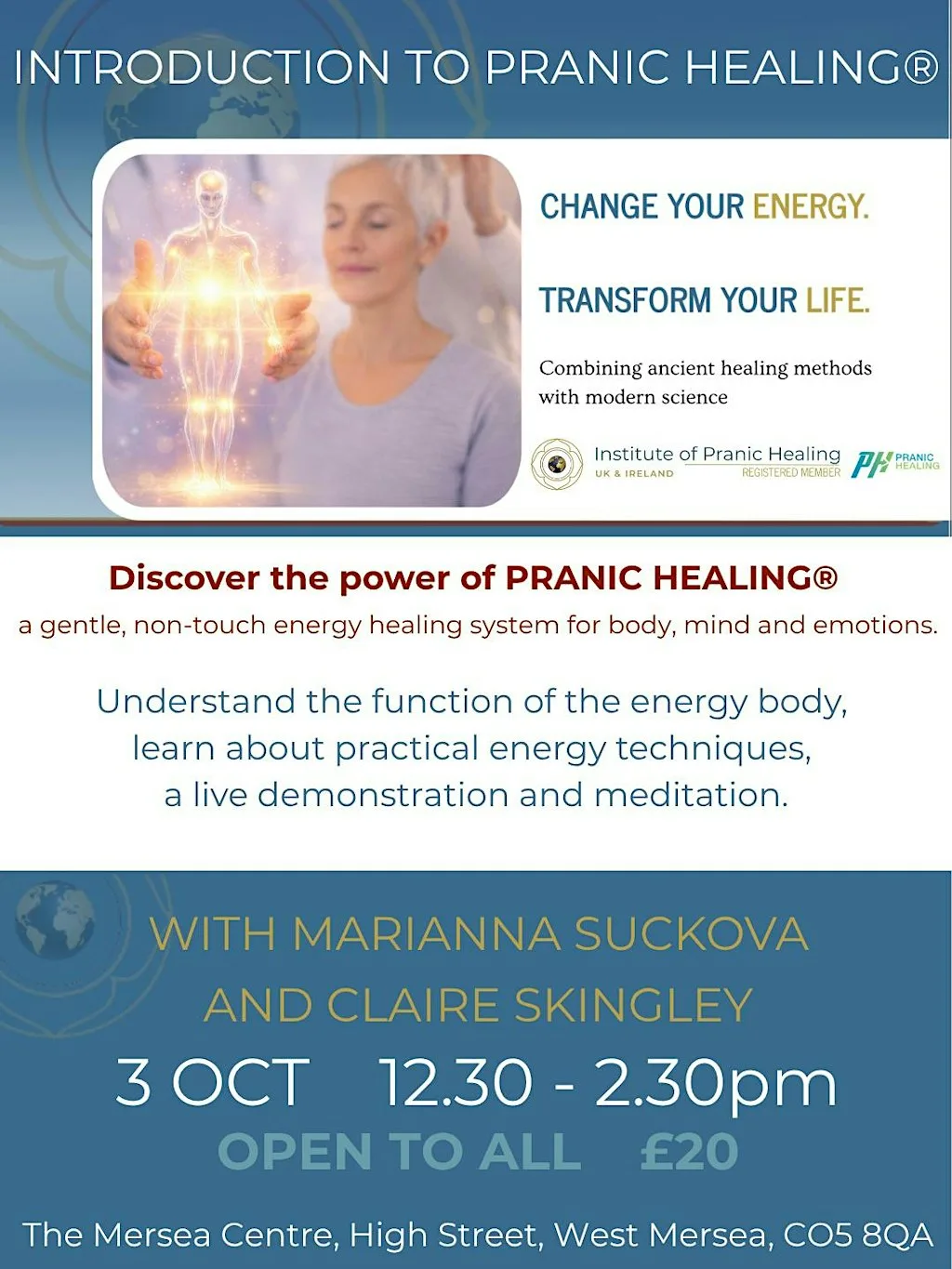 Introduction to Pranic Healing at Mersea Community & Sports Centre