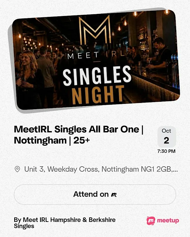 MeetIRL Social mixer All Bar One Southampton Over 30's at All Bar One Southampton