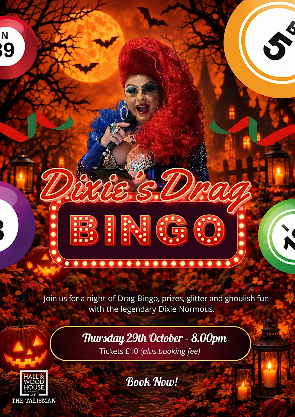 Dixie's Spooky Halloween Drag Bingo at The Talisman