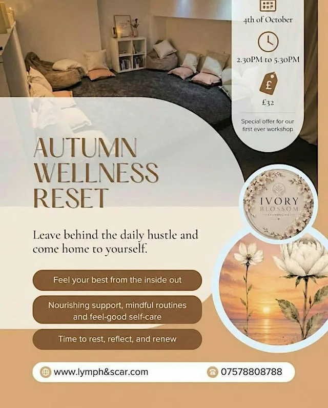 Woman’s wellness reset at Lymph and scar wellness clinic