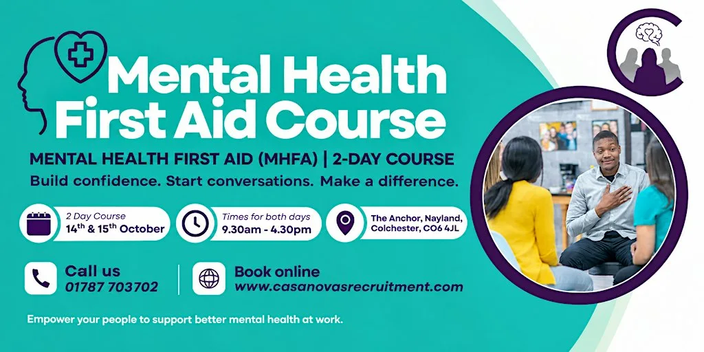 Mental Health First Aid (MHFA) at The Anchor Inn