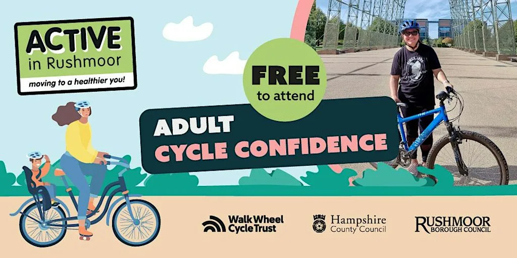 Adult Cycle Confidence Sessions at Farnborough Airship Hangar Frame