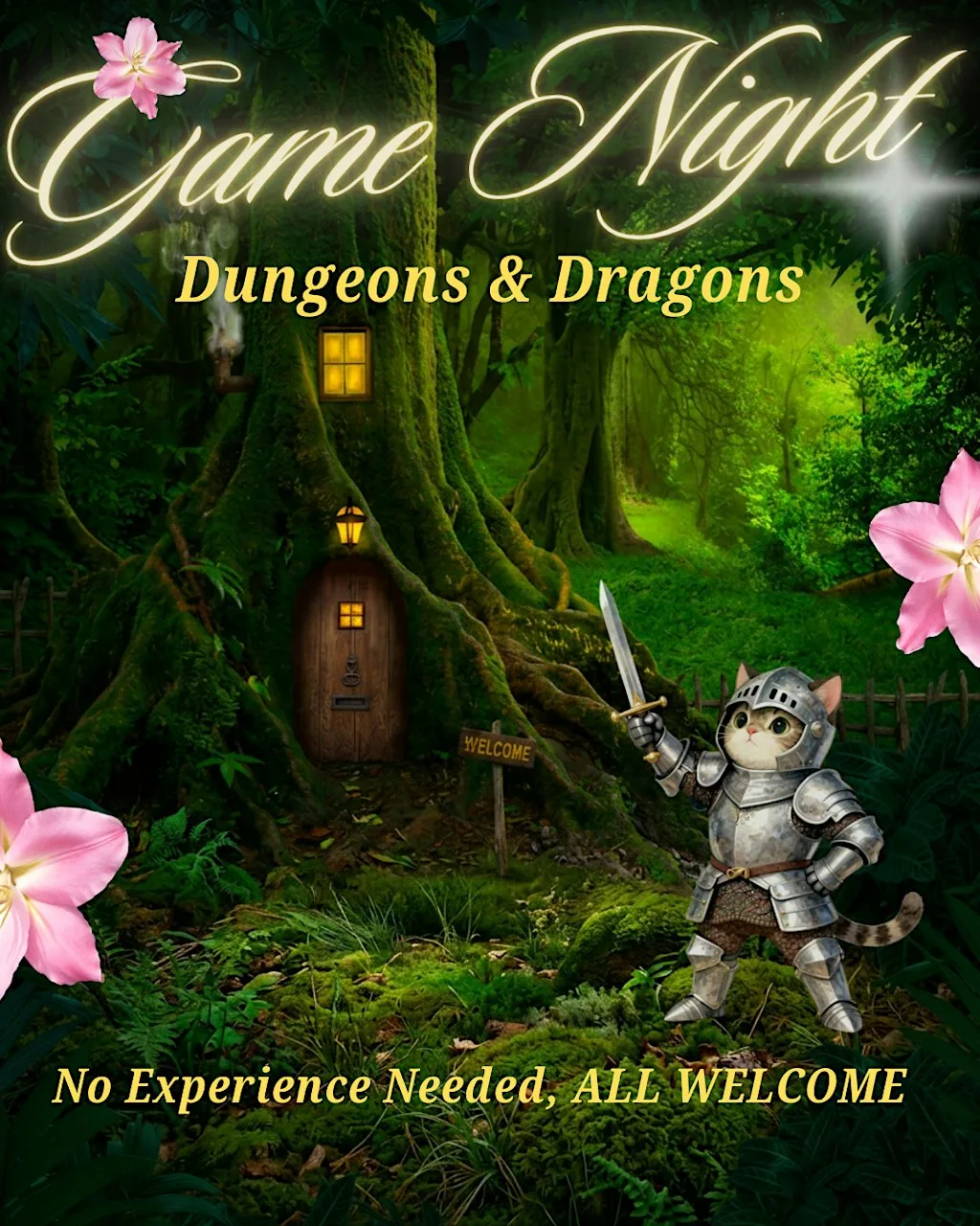 Dungeons and Dragons with Cats at Purrfect Space