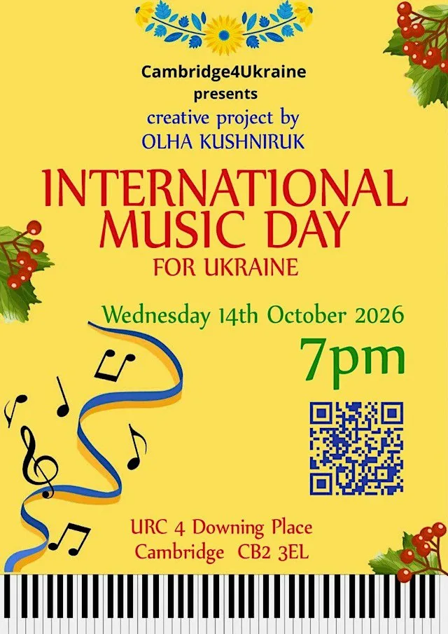 International Music Day for Ukraine at Downing Place United Reformed Church