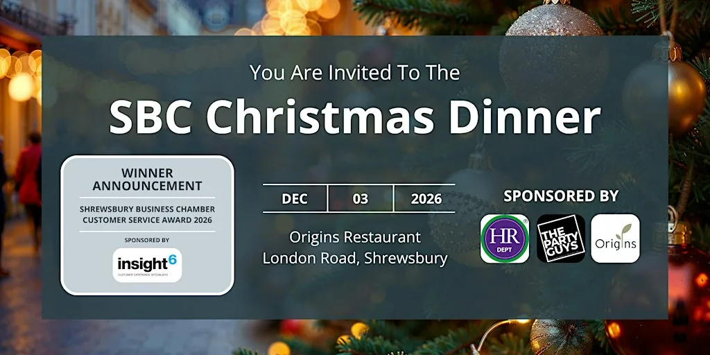SBC Christmas Dinner at Origins Restaurant, Shrewsbury College of Arts and Technology