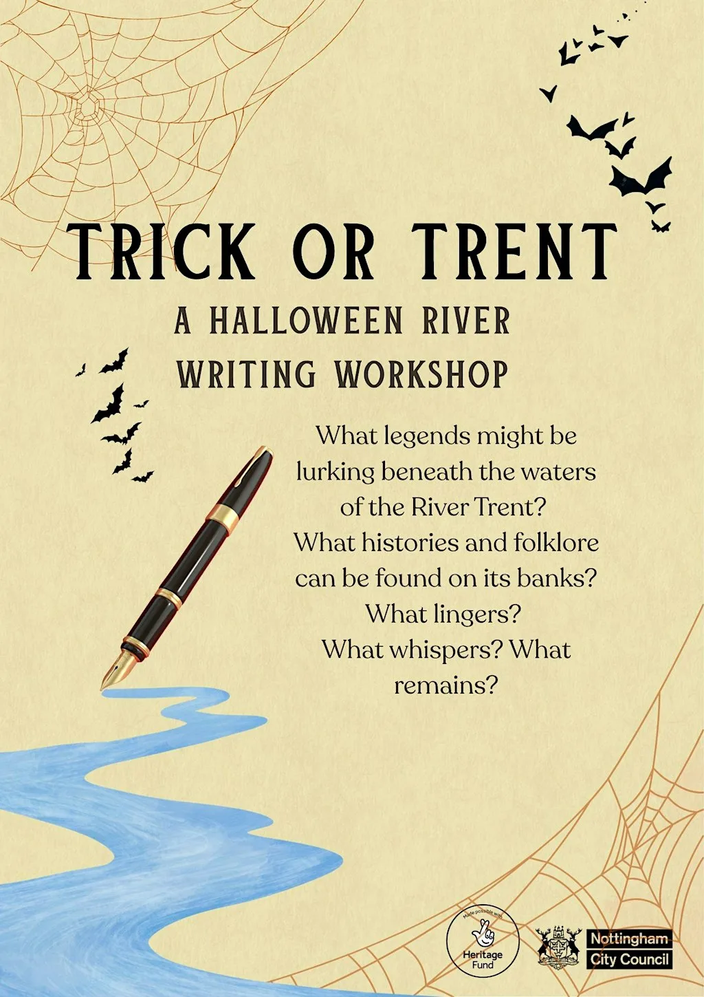 Trick or Trent - A Halloween River Writing Workshop at Art Deco Bandstand