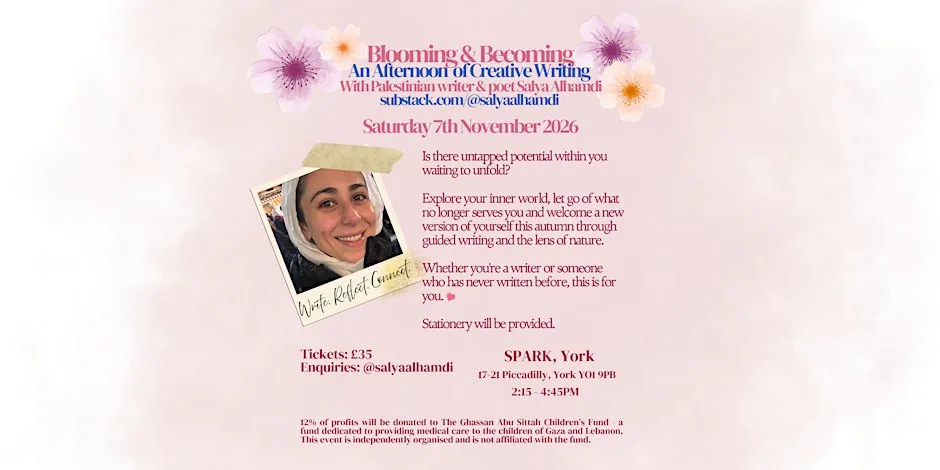Blooming & Becoming - An Afternoon of Creative Writing at SPARK York