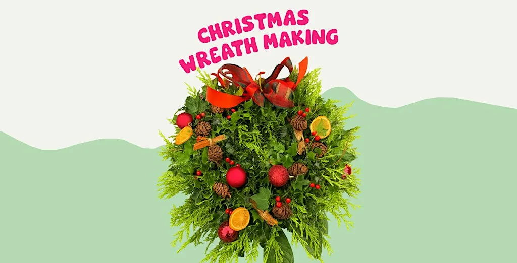 Christmas wreath making at Green Jam Creatives