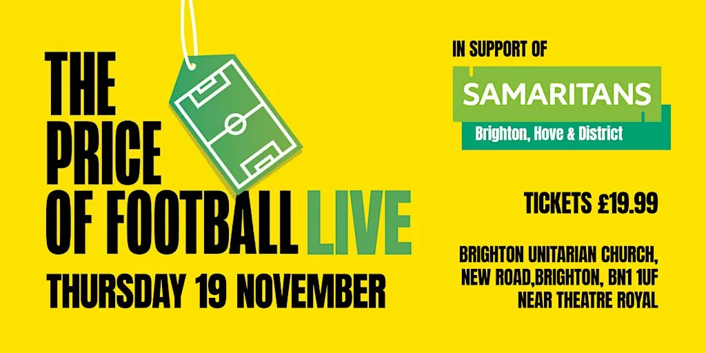 The Price of Football LIVE at Brighton Unitarian Church