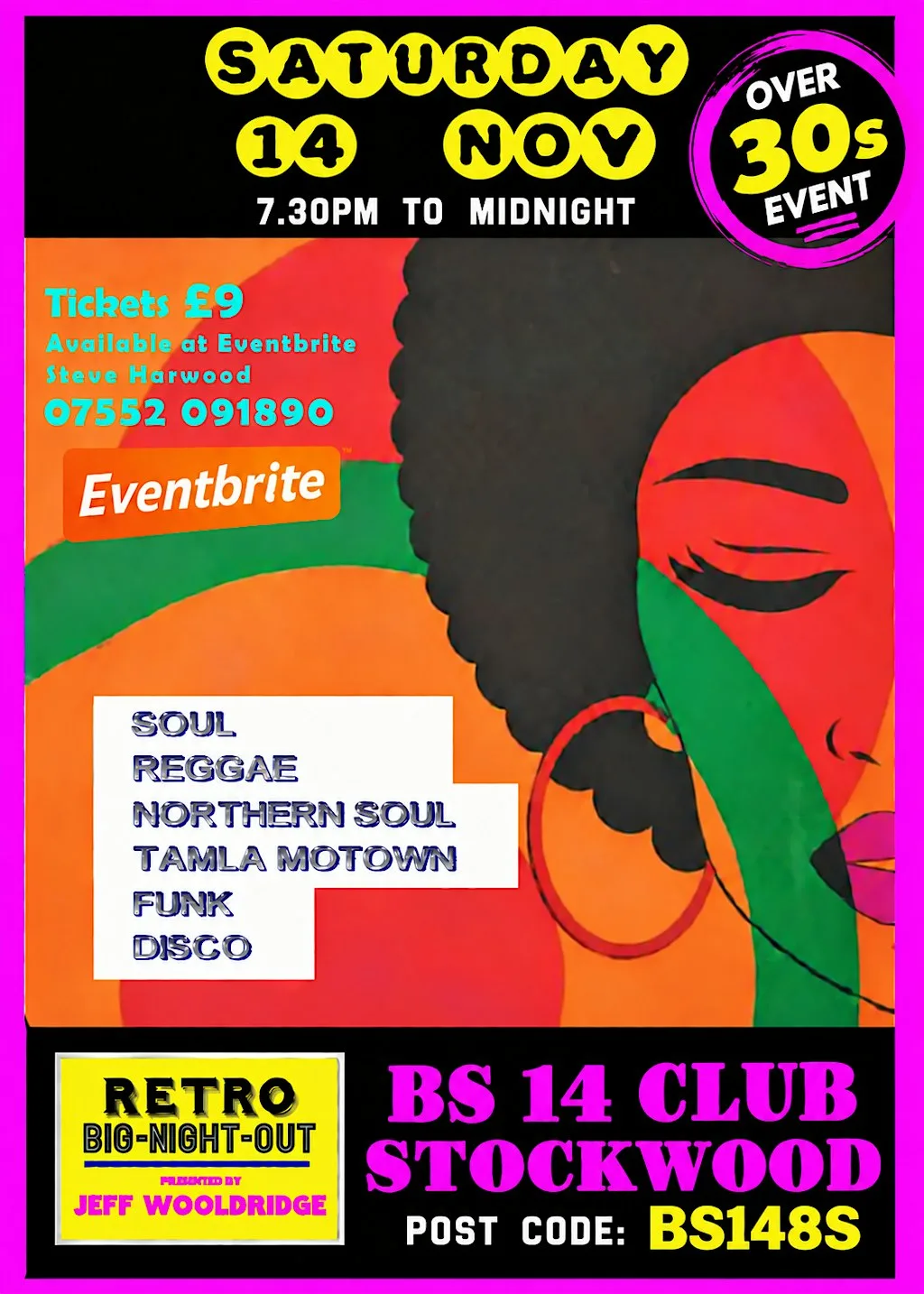 Retro night over 30s event bs14 Club stockwood
